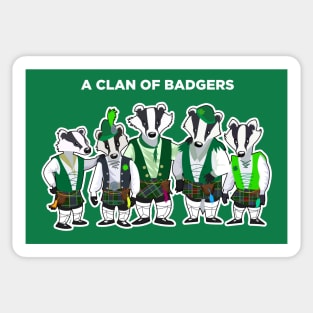 A Clan of Badgers Sticker